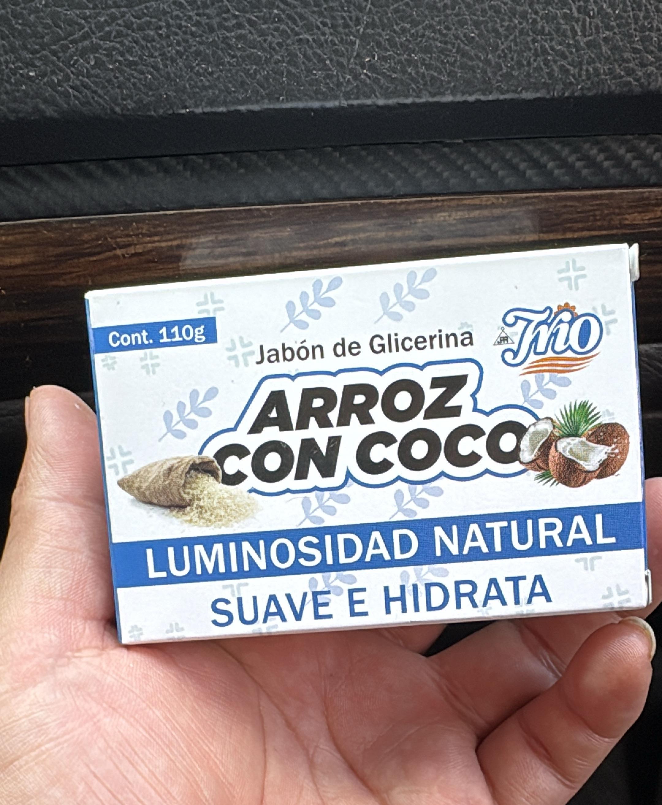 🧼 JABON DE GLICERINA ARROZ CON COCO